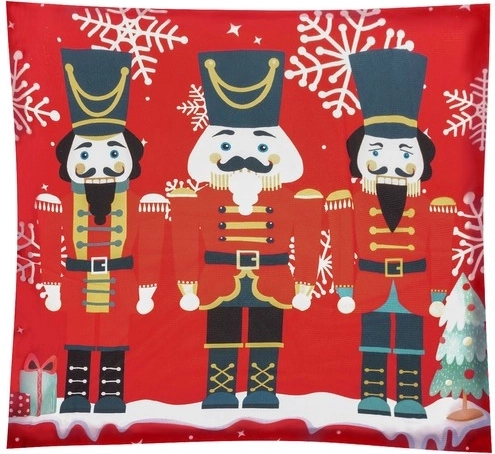 Dekoratiivne padjapüür pähklipureja motiiviga 40×40 cm – Punane