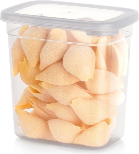 Plastist säilituskarp kuivainetele kaanega 1,85 l