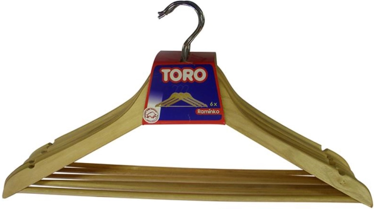 Puidust riidepuud TORO, komplekt 6 tk