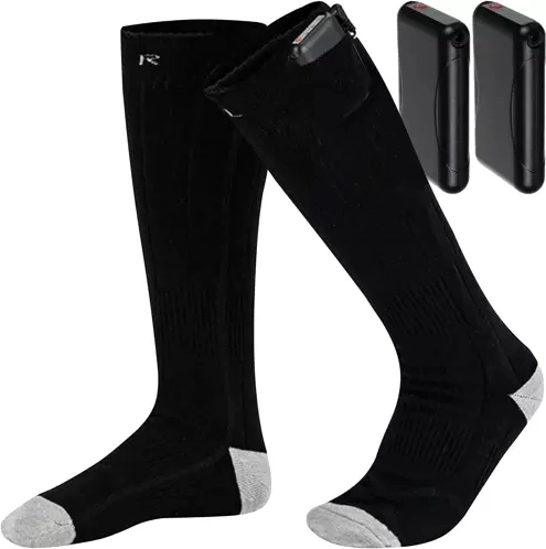 Trizand electric heated socks with rechargeable batteries (universal size 36–44)