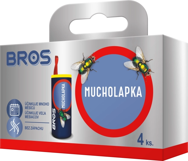 Bros kärbsepaber rull 4 tk
