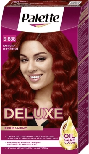 Palette Deluxe püsiv juuksevärv tulipunane 50 ml