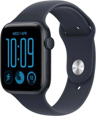 Apple Watch SE 3 GPS 44mm aluminum midnight with dark blue Sport Band S/M