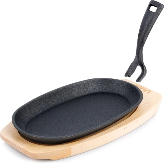 malmist serveerimispann puidust alusega CAST LINE 24 × 14 cm
