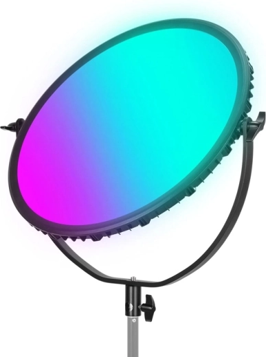 Neewer GR18C ümmargune RGB LED-paneel külgvalgustusega