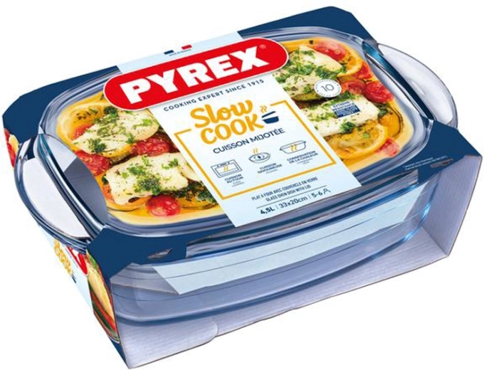 Klaasist ahjuvorm kaanega PYREX 4,5 l