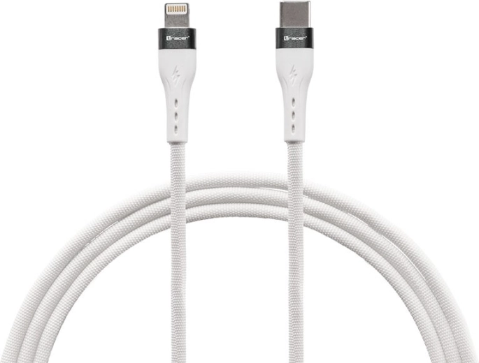 USB-C–Lightningi laadimis- ja andmekaabel 1 m, valge