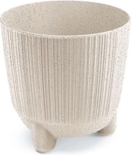 Ryfo N Eco Wood Flowerpot 14.5 cm white