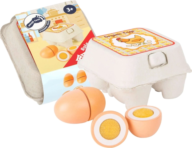Small Foot puidust mängumunad – 4 tk