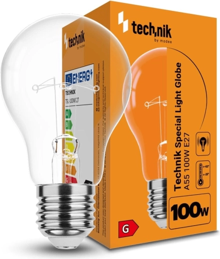 Spetsiaalne lambipirn A55 100 W E27 soe valge