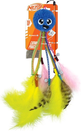 Nerf Cat interaktiivne mängukepp kassidele kaheksajalaga ja kellukestega 30 cm