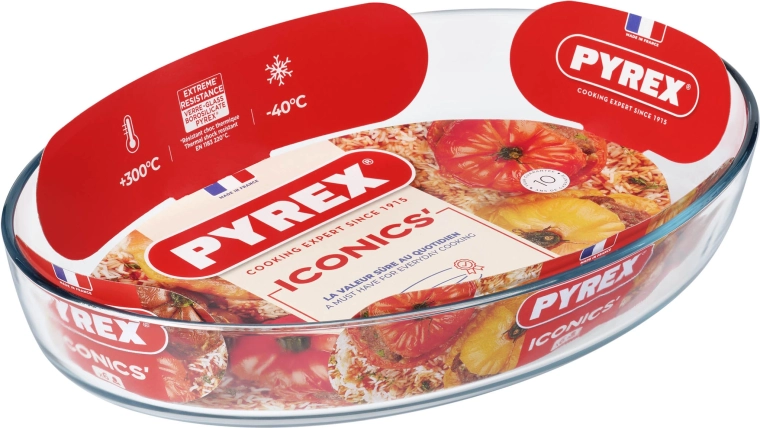 Ovaalne ahjuvorm PYREX 4,2 l klaas 40 × 27 × 7 cm