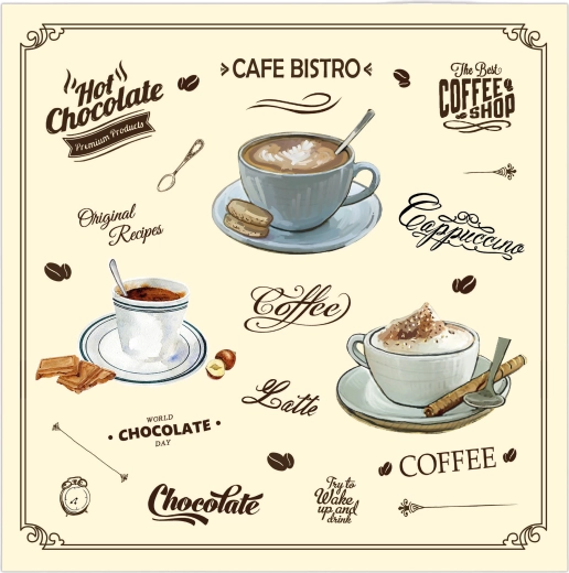 3-kihilised salvrätikud Café Bistro 33 × 33 cm