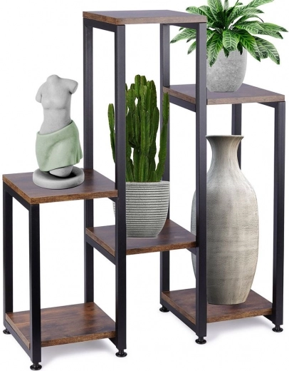 Metal multi-level plant stand 80 cm