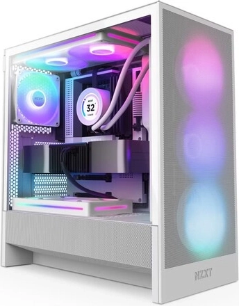 Arvutikorpus NZXT H5 Flow RGB valge