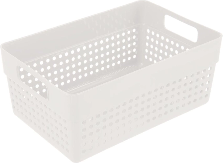 Terra polüpropüleenist korv valge 23,5 × 15,5 × 10 cm