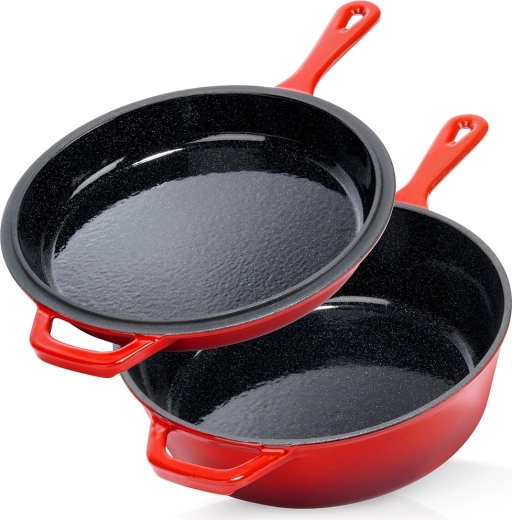 Cast iron enameled pot with pan 24 cm / 3.5 l Vilde Cast Enamel