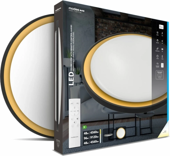 Lae LED-laevalgusti Modee Smart Lighting A‑H101, hämardatav, 3CCT, Ø540 mm, kaugjuhtimine