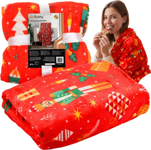 Ruhhy Christmas flannel blanket 150 × 200 cm