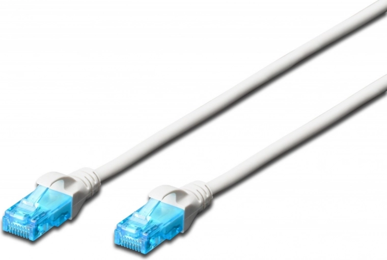 Patch-kaabel RJ45–RJ45 kat. 5e U/UTP 0,25 m valge
