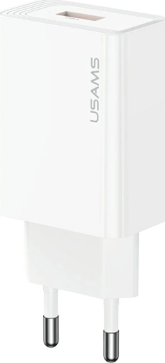 Usams T69 võrgulaadija 18 W USB-A valge
