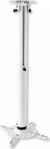 Laekinnitus projektorile, kõrgus reguleeritav 50–77 cm, kandevõime 15 kg, valge