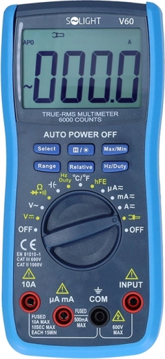 Solight professionaalne digitaalne True-RMS multimeeter