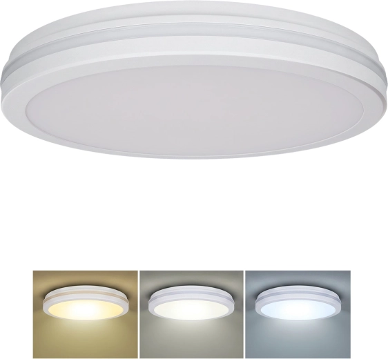 Solight LED-laevalgusti Gari 44 W 3960 lm 3CCT IP65 40 cm valge