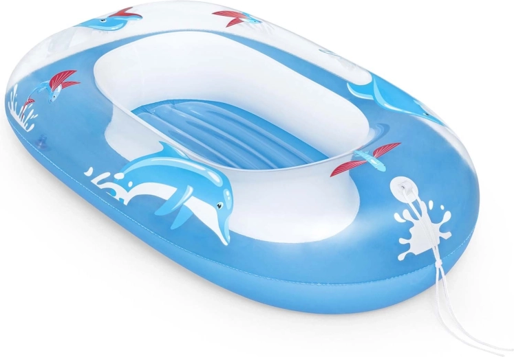 Laste täispuhutav paat delfiiniga 102 × 69 cm BESTWAY