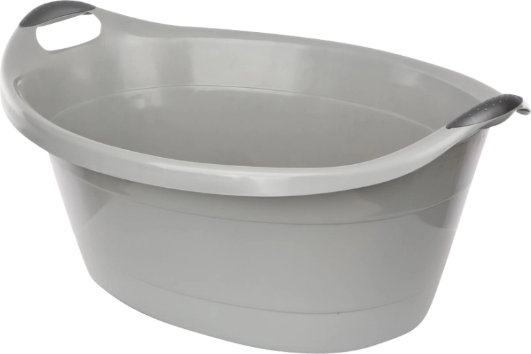 Ovaalne plastkauss 40 l, hall