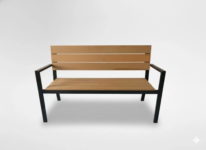 Aiapink seljatoega Garden Line 118 × 54 × 77 cm, pruun - 1 tk