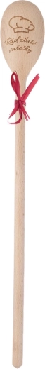 Puidust ovaalne segamislusikas Kuldsete lusikate sari 50 cm (mix)