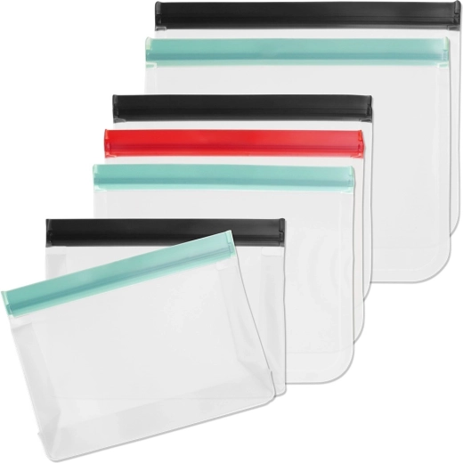 Set of zip food bags 1 L / 1.2 L / 1.6 L, 7 pcs