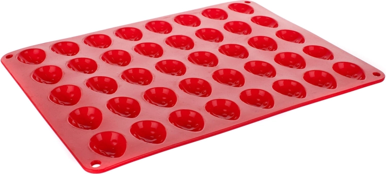 Silikoonvorm pähklikestele Culinaria Red 40 tk