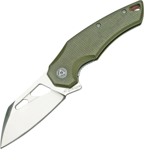 Fox Knives Atrax MOD Edge kokkupandav taskunuga, tera 8 cm, roheline micarta