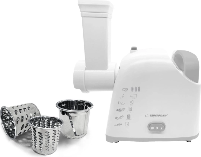 Electric grater with three drums