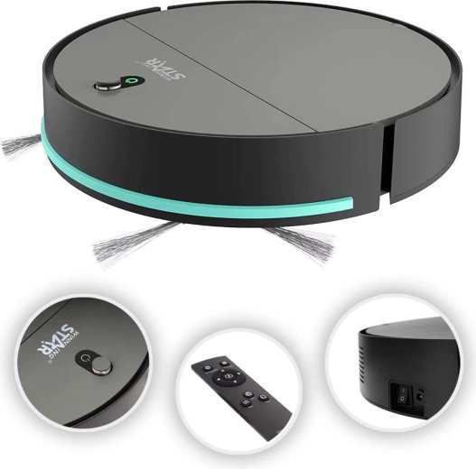 WinningStar robot vacuum cleaner, black