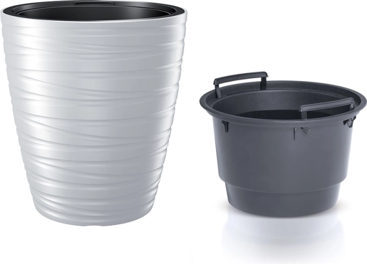 Maze lillepott sisuga 47,5 cm valge