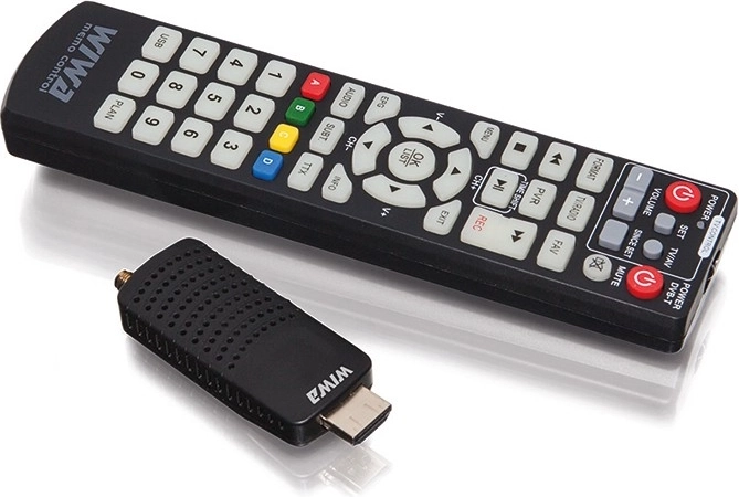 WIWA mini LED-tuuner DVB‑T2 H.265/HEVC PVR-i ja HDMI-ga