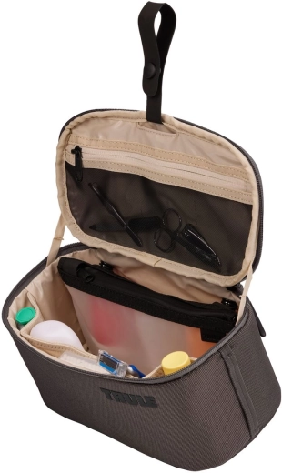 Hanging strap and smart pockets for organization