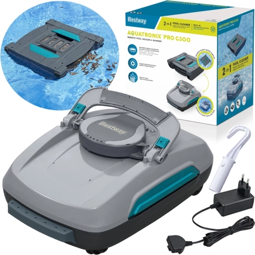 Bestway Aquatronix Pro G300 juhtmevaba robot-tolmuimeja ja skimmer 2-ühes