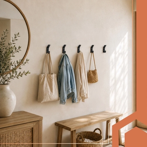 Secure hanging thanks to the hook-shaped end
