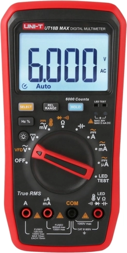 Uni-T digitaalne True RMS multimeeter LED-testiga