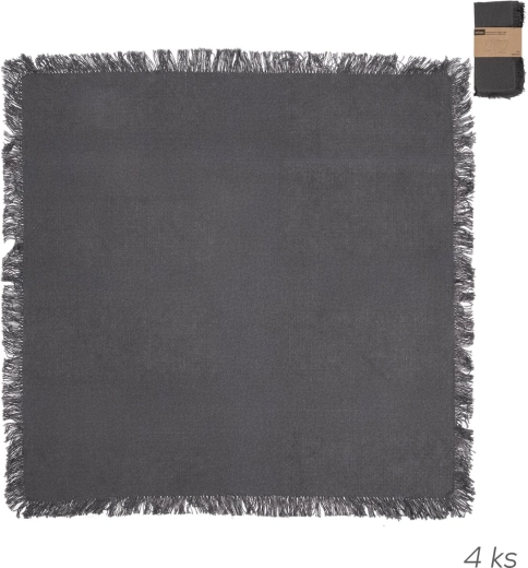 Puuvillased salvrätikud hallid 45 × 45 cm (4 tk)