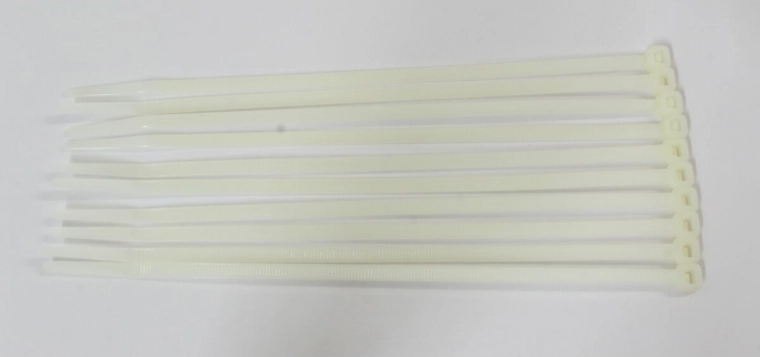 Valged kaablikinnitused 195 × 4,7 mm, 10 tk