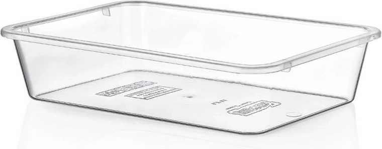 Külmiku organiseerija 35 × 25 × 7 cm, 4,5 l – läbipaistev BPA-vaba plastkarp