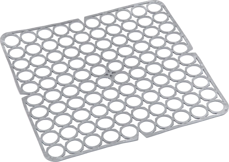 Elastne kraanikausirest 27,5 × 27,5 cm hõbehall
