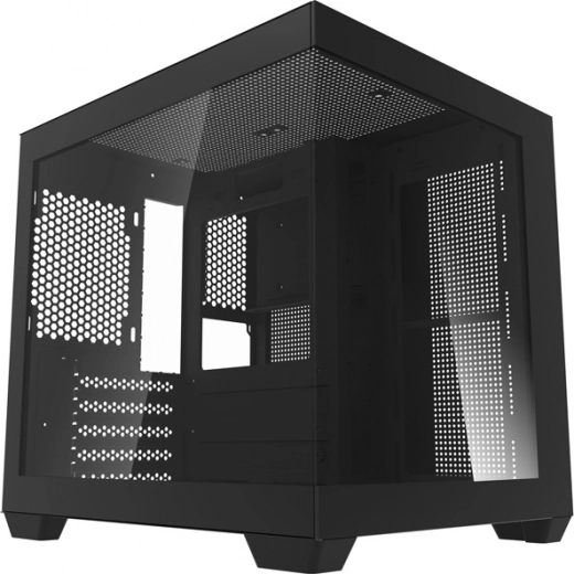 Arvutikorpus Darkflash C275P, M-ATX, karastatud klaas, must