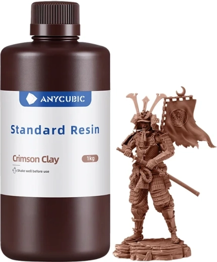 Anycubic standardvaik LCD/DLP 3D-printimiseks (karmiinpunane savi)