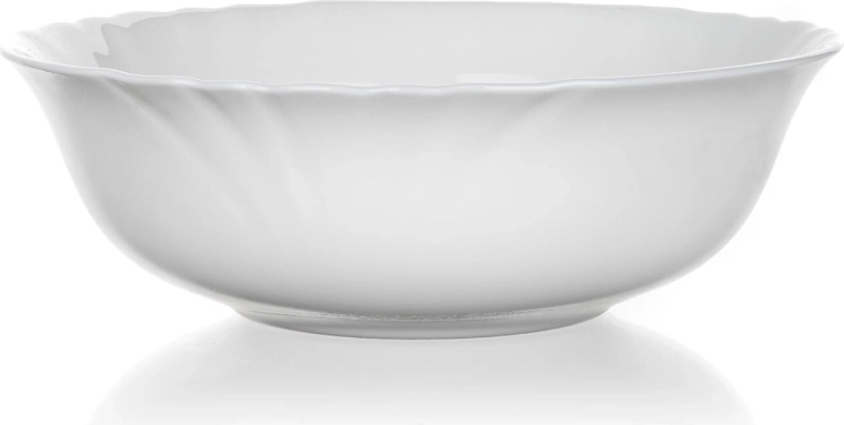 Valge klaaskauss CADIX 16 cm